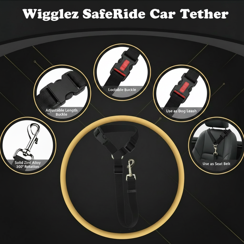 Wigglez SafeRide Car Tether Detail